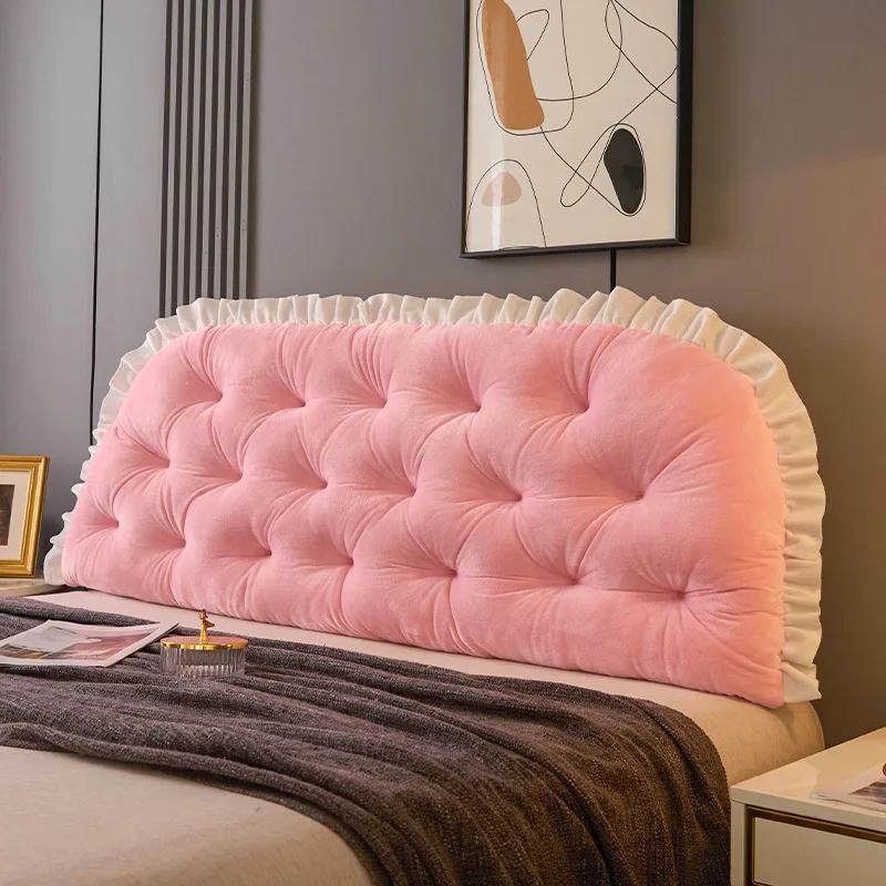 Headboard Cushion Backrest Tatami - Kristalfluweel hoofdbordkussen, nachtkussen voor in de