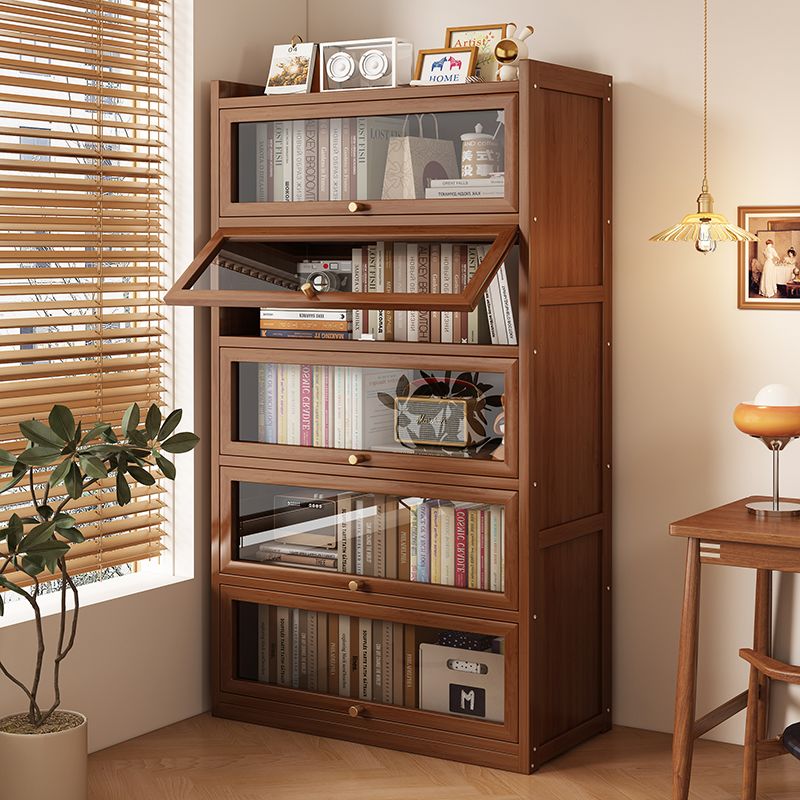 Storage - Multifunctionele bamboe boekenkast, grote capaciteit, houten