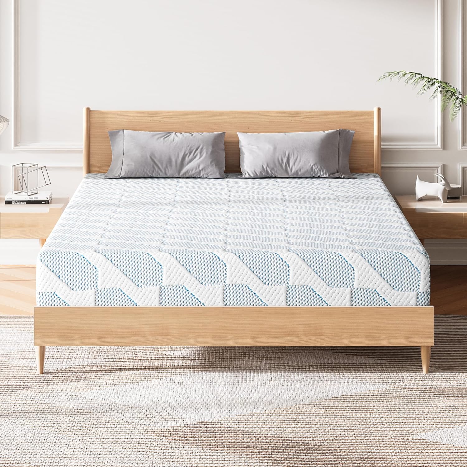 Memory Foam Mattress In A Box Queen - Queen size matras 10 inch koelgel