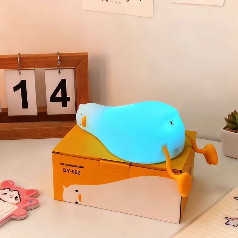 Floating Nightstand With Led Light - LED-nachtlampje voor kinderen, oplaadbaar siliconen squishy