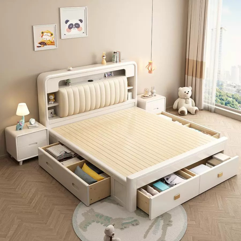 Liftlade-opbergruimte, enkel b - King Size Bed Frame With Storage Drawers recensie en prijs