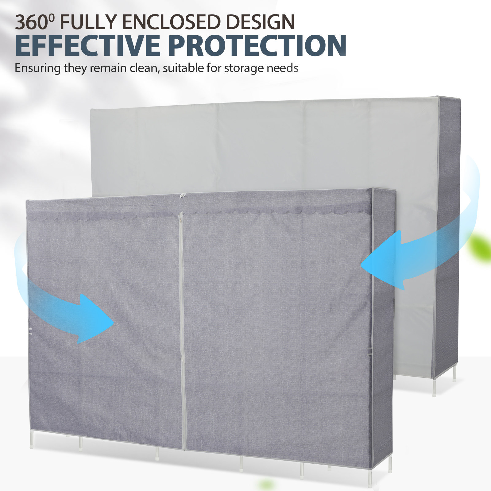 Kledingrek met hoes, slaapkame - Wardrobe Closet Portable Fabric Cover recensie en prijs