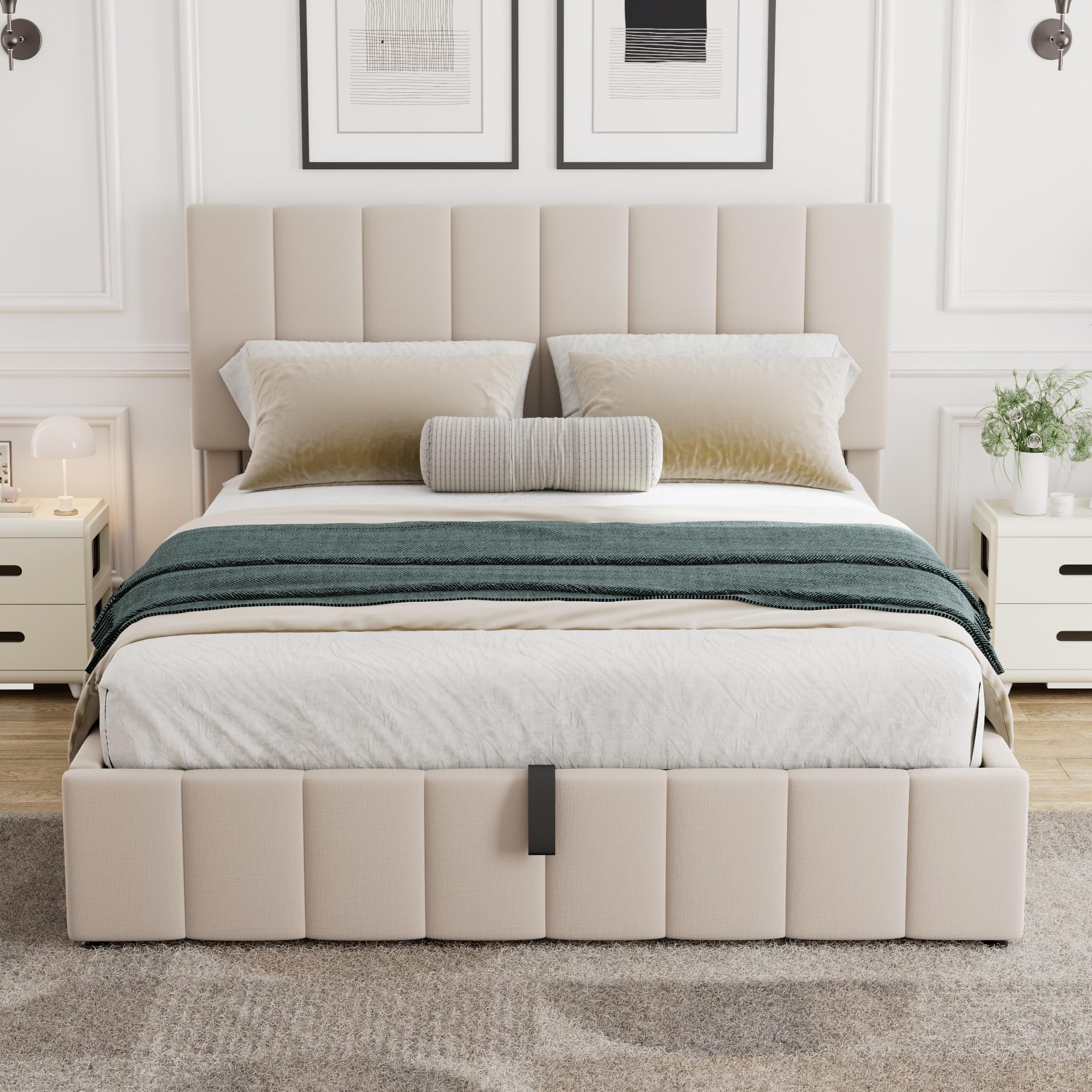 Bed met opklapbaar opbergplatf - Gas Lift Storage Bed Hydraulic recensie en prijs