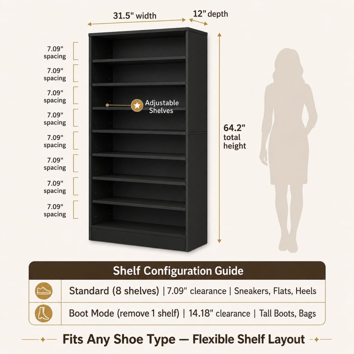 9-laags hoge schoenenkast voor - Shoe Rack Cabinet Narrow Entryway recensie en prijs