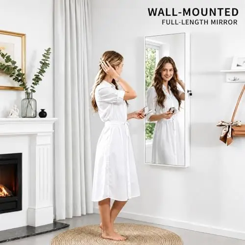 met een spiegel in volledige l - Full Length Mirror Jewelry Armoire recensie en prijs