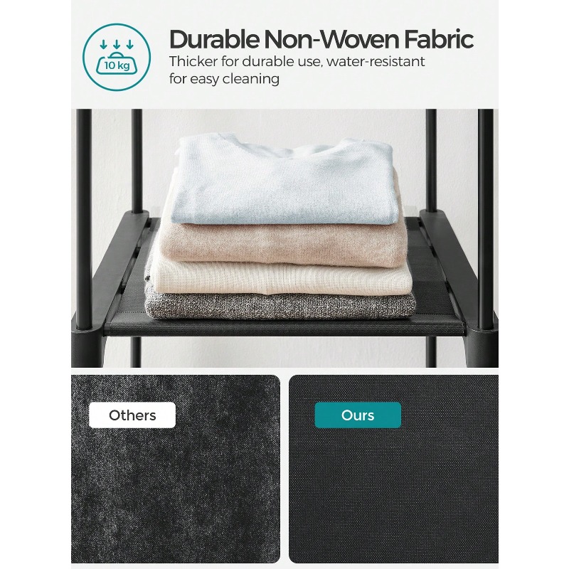 Zwarte kledingkast, draagbare  - Wardrobe Closet Portable Fabric Cover recensie en prijs