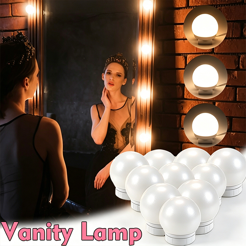 10 LED-spiegellampjes set, dim - Dressing Table Vanity With Lighted Mirror recensie en prijs