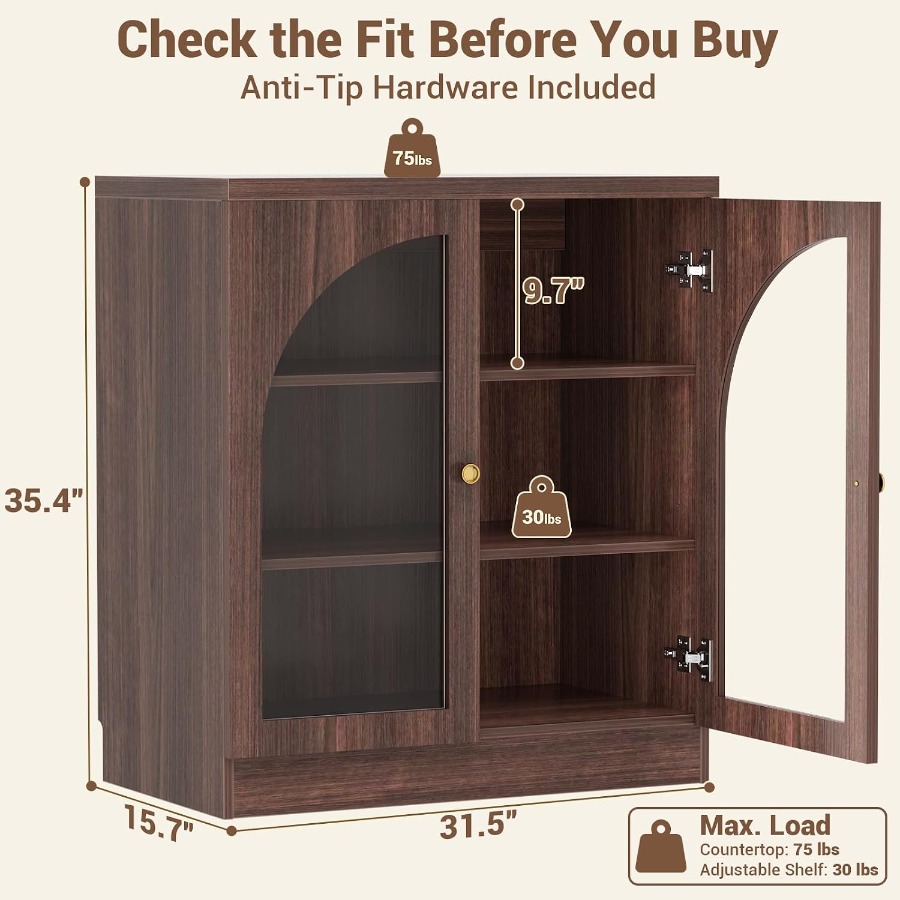 31,5 cm breed dressoir voor de - Storage recensie en prijs