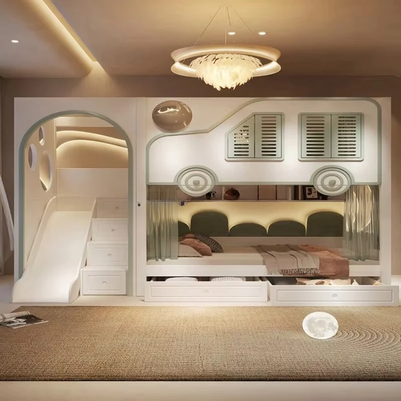 Nieuw ontwerp: luxe stapelbed  - Bunk Bed With Stairs And Slide recensie en prijs