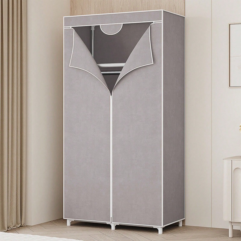 Rode/grijze/blauwe/koffiekleur - Wardrobe Closet Portable Fabric Cover recensie en prijs