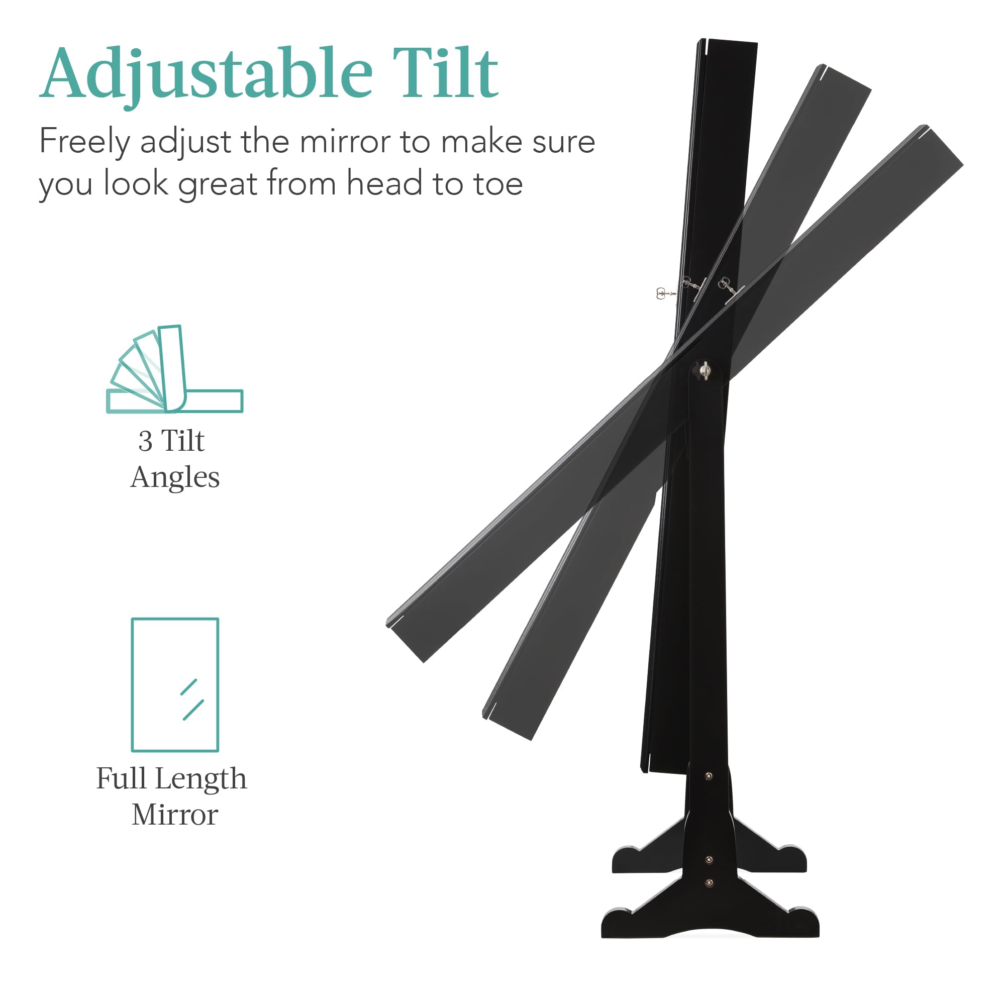 Vrijstaande kledingkast voor s - Full Length Mirror Jewelry Armoire recensie en prijs