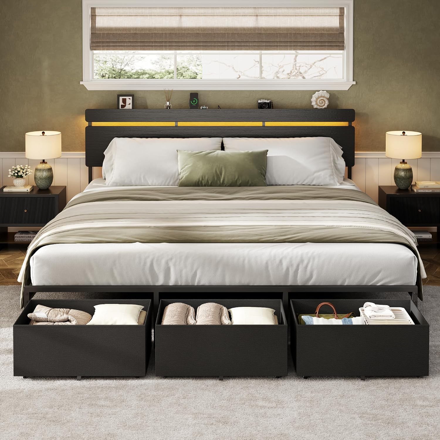 Forestell bedframe in kingsize - King Size Bed Frame With Storage Drawers recensie en prijs