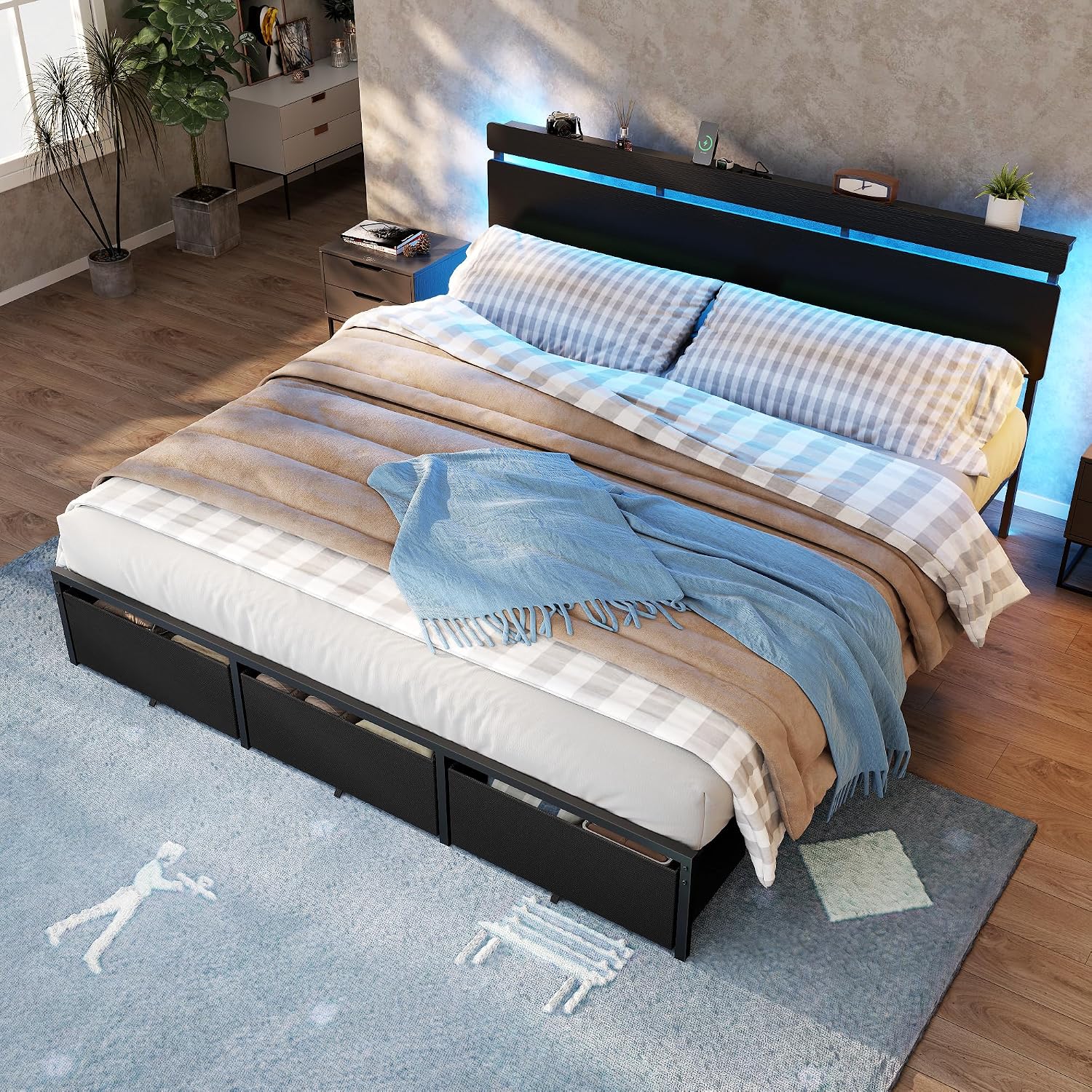Forestell bedframe in kingsize - King Size Bed Frame With Storage Drawers recensie en prijs