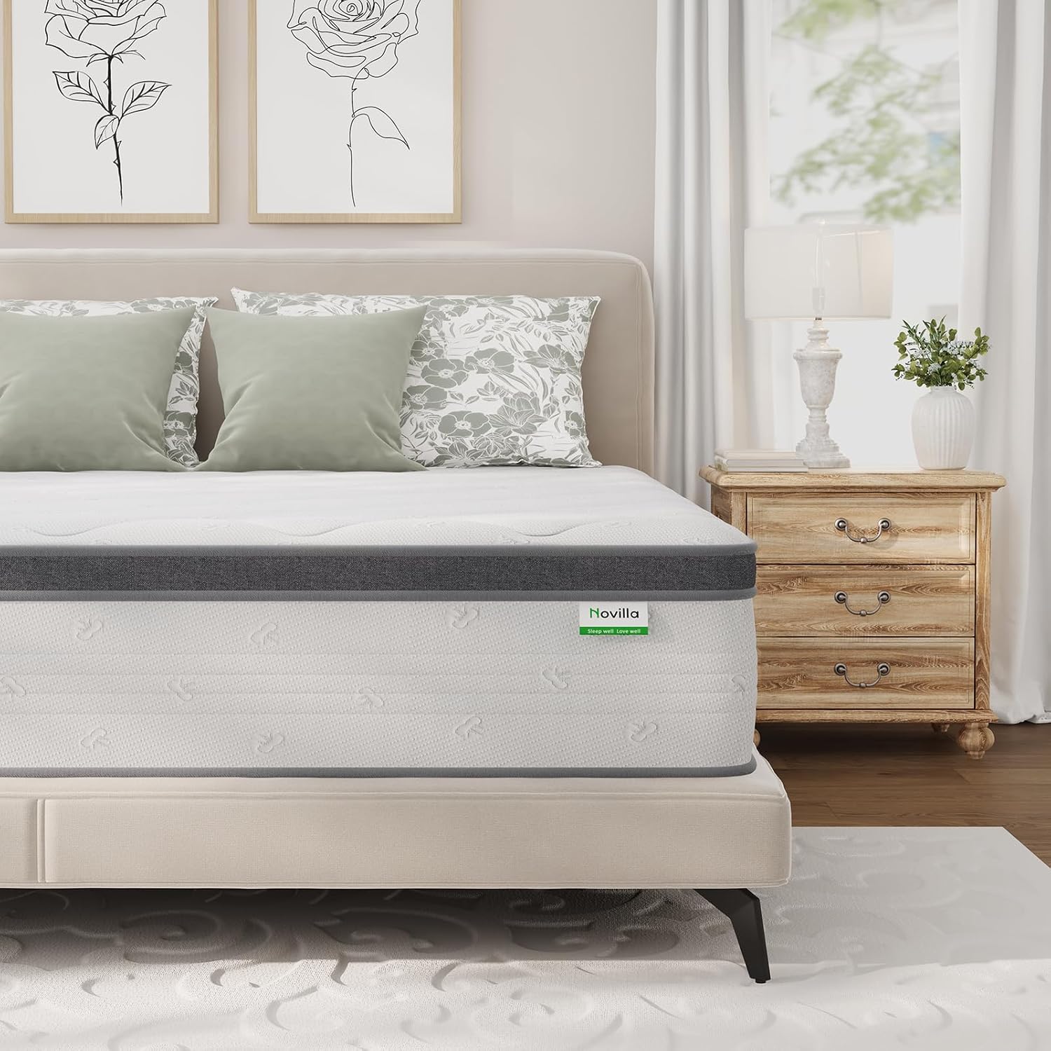 Queen-matras, 35 cm dik, hybri - Memory Foam Mattress In A Box Queen recensie en prijs