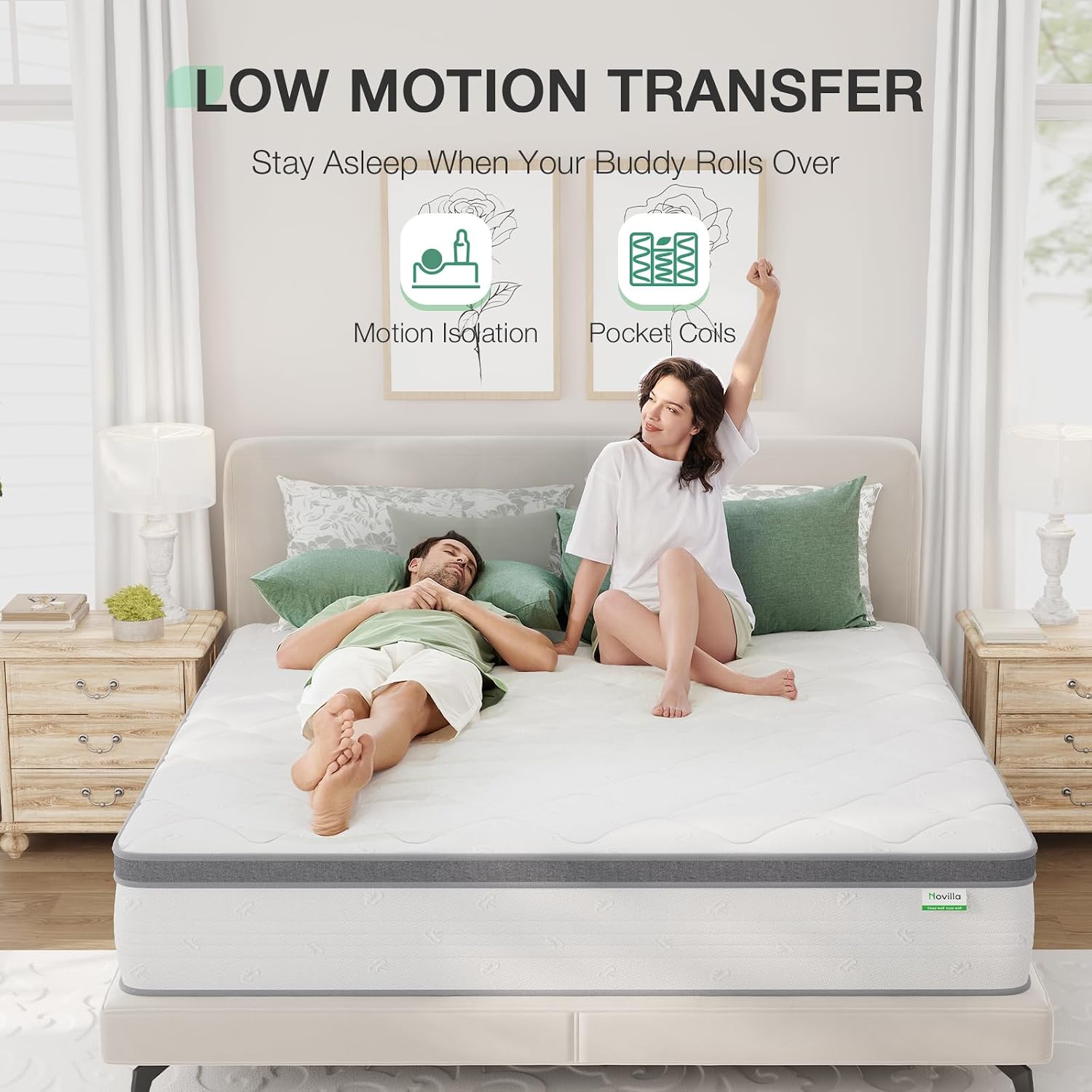 Queen-matras, 35 cm dik, hybri - Memory Foam Mattress In A Box Queen recensie en prijs