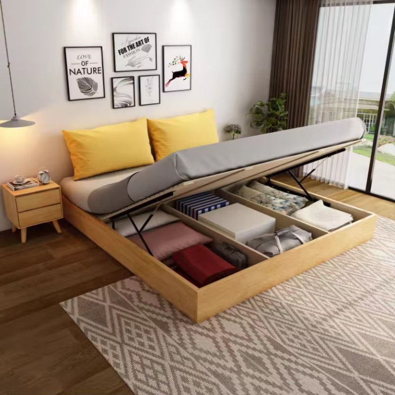 Stevig, modern bedframe met op - Gas Lift Storage Bed Hydraulic recensie en prijs