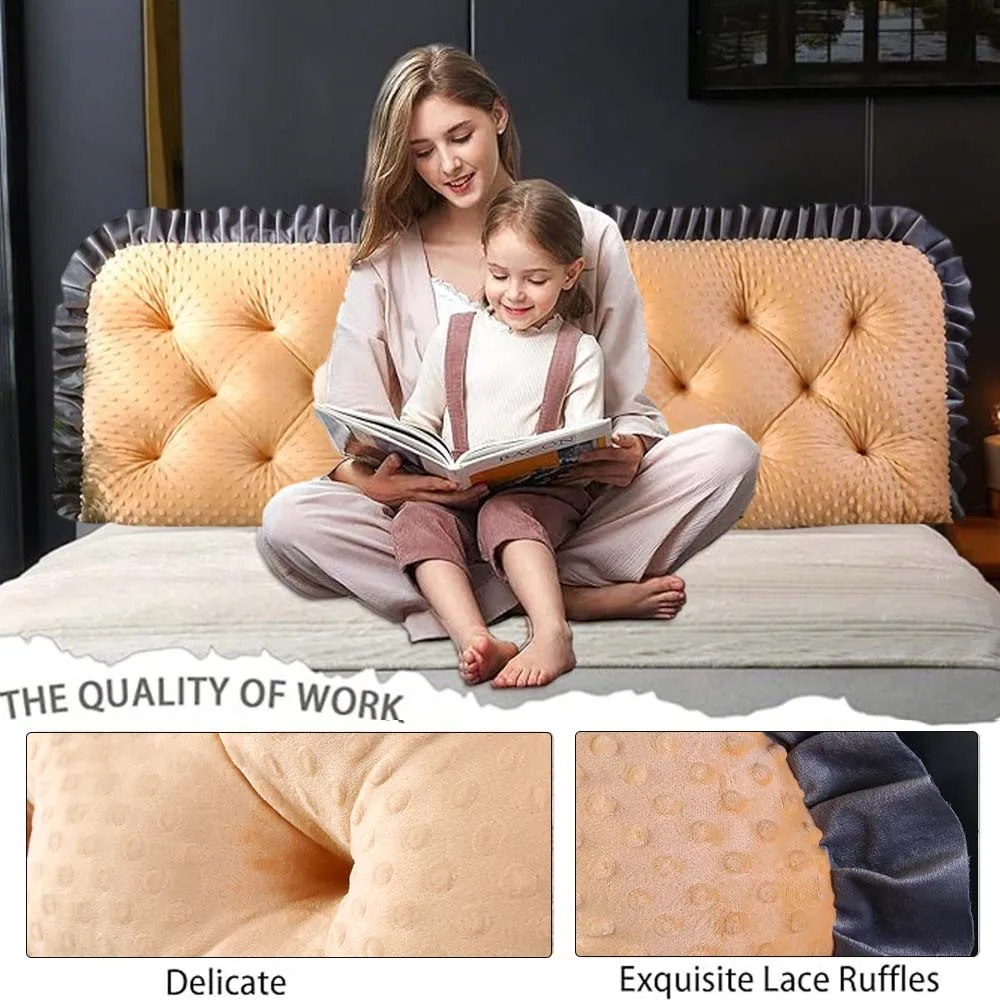 Hoofdkussen met ruches aan de  - Headboard Cushion Backrest Tatami recensie en prijs
