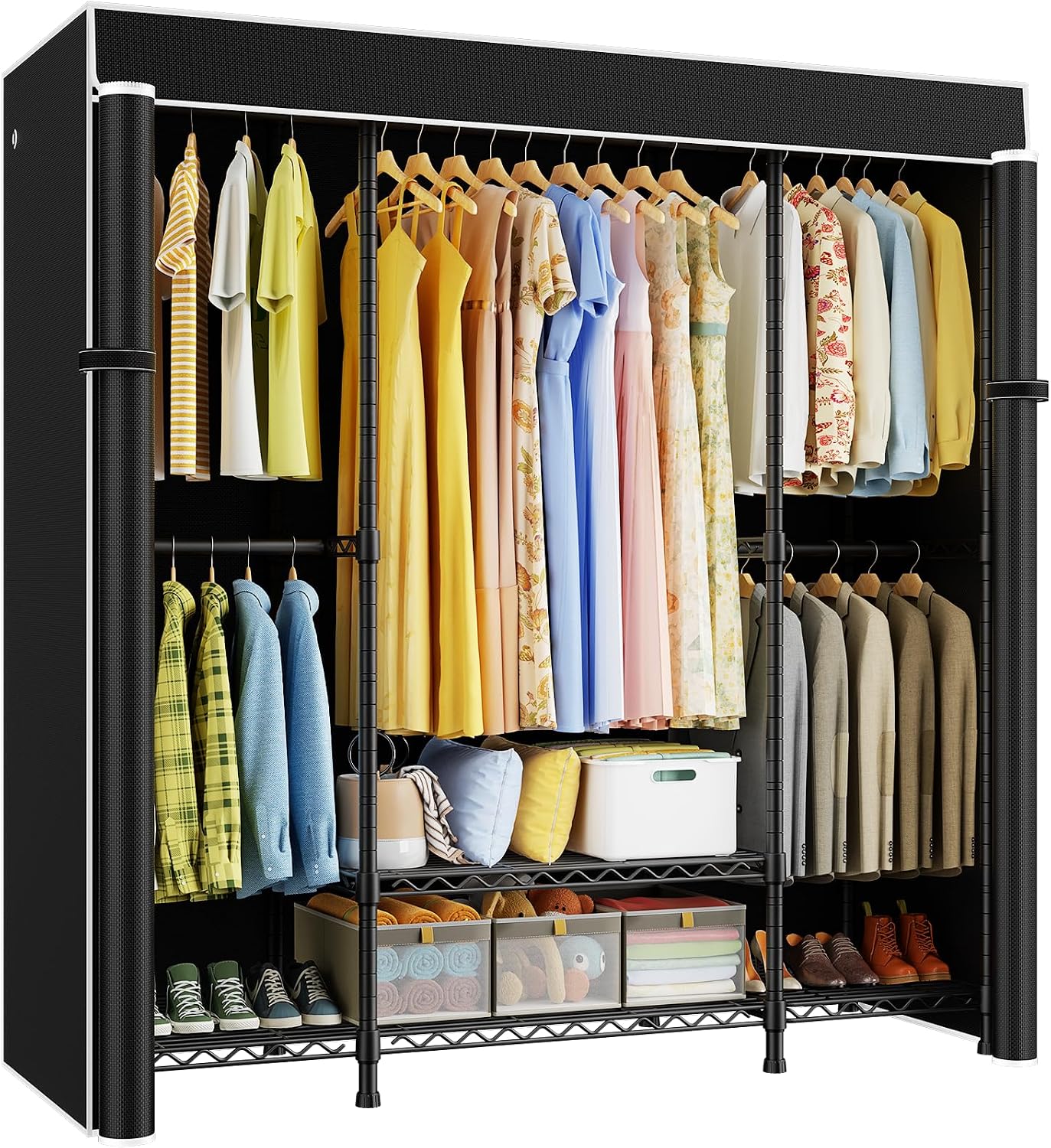 E3C Robuuste, draagbare kledin - Wardrobe Closet Portable Fabric Cover recensie en prijs