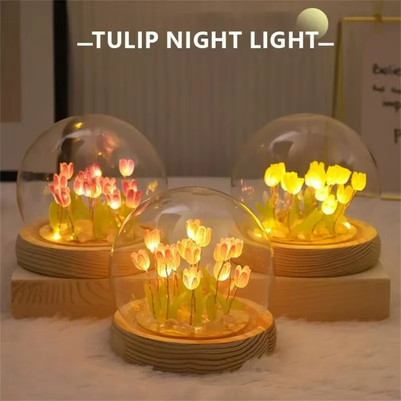LED DIY handgemaakte mini tulp - Floating Nightstand With Led Light recensie en prijs