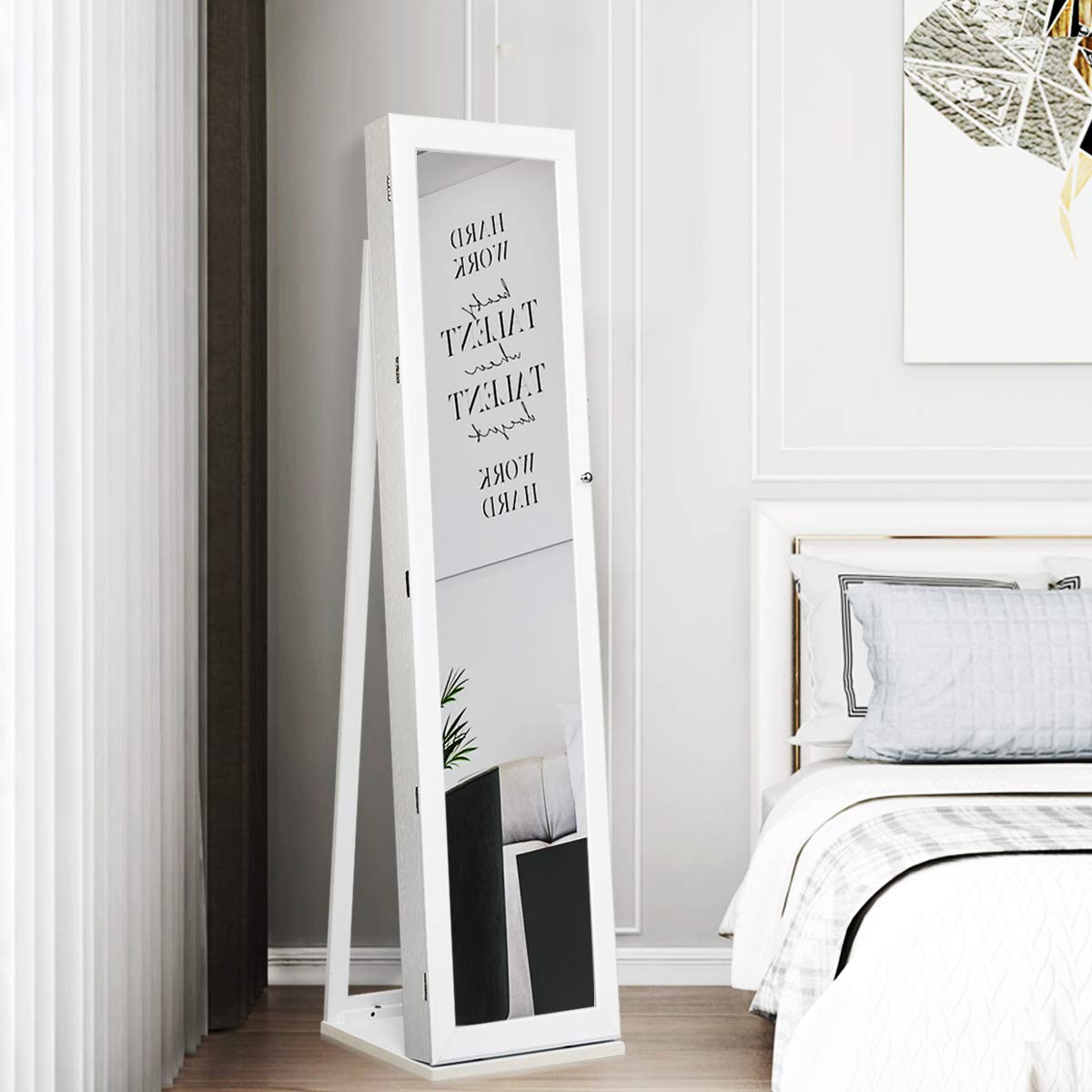 Staande sieradenkast met spieg - Full Length Mirror Jewelry Armoire recensie en prijs